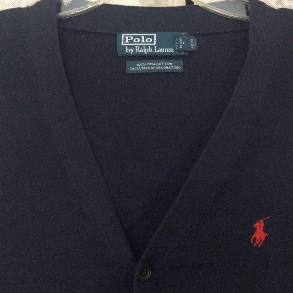 Men’s Navy Polo Cardigan